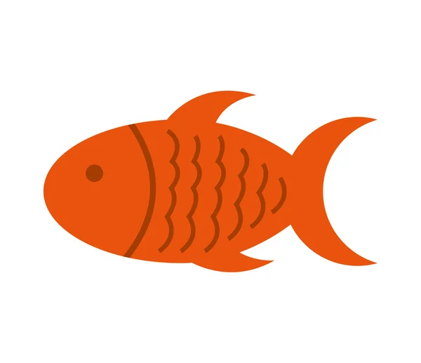 Pescado alimento carne icono — Vector de stock