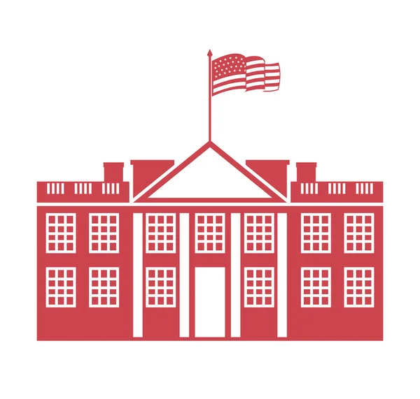 Будівля урядової ікони США — стоковий вектор