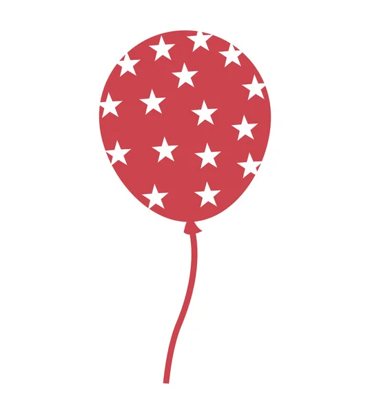 Icona della festa aerea palloncino — Vettoriale Stock