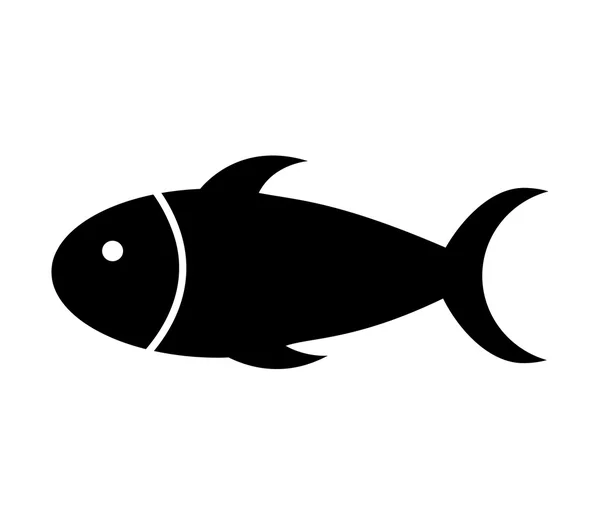 Pescado alimento carne icono — Vector de stock