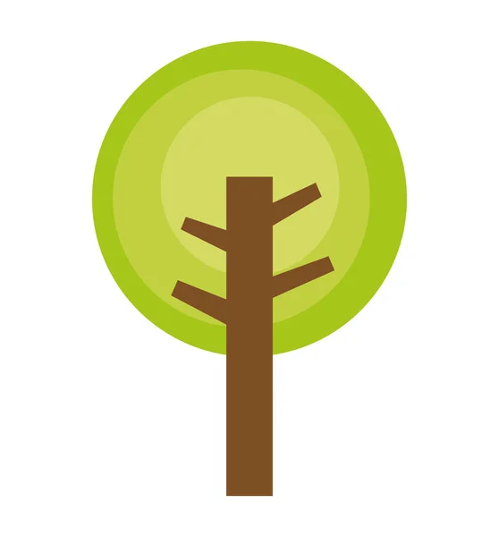 Árbol planta eco icono — Vector de stock