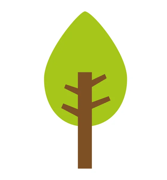 Öko-Ikone Baumpflanze — Stockvektor