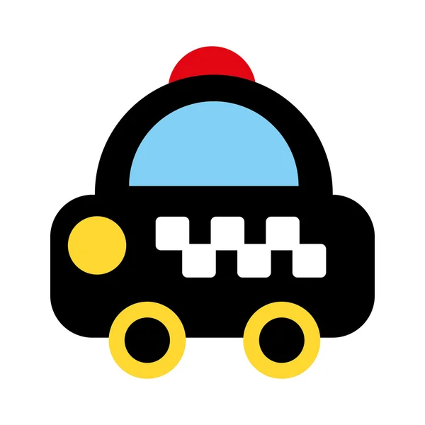 Taxi coche servicio público icono — Vector de stock