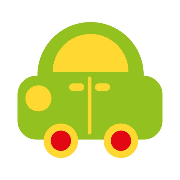 Veículo carro brinquedo crianças ícone — Vetor de Stock