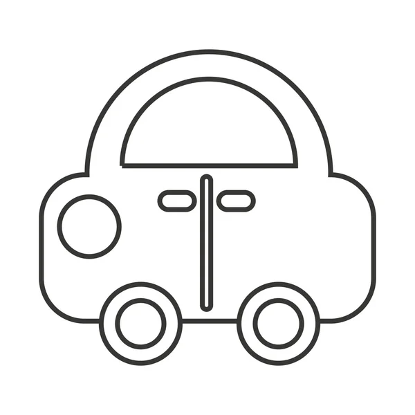 Coche vehículo juguete niños icono — Vector de stock