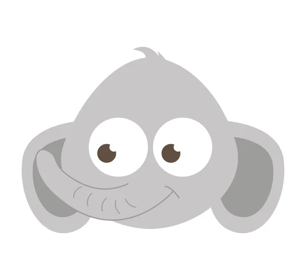 Cute elephant isolated icon Royalty Free Stock Vectors