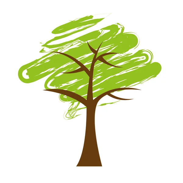 Tree plant eco icon — Stock Vector