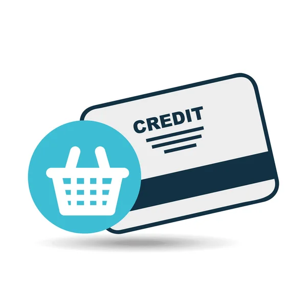 Kreditkortsikon — Stock vektor