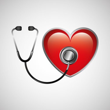 stetoskop ile kalp simgesi