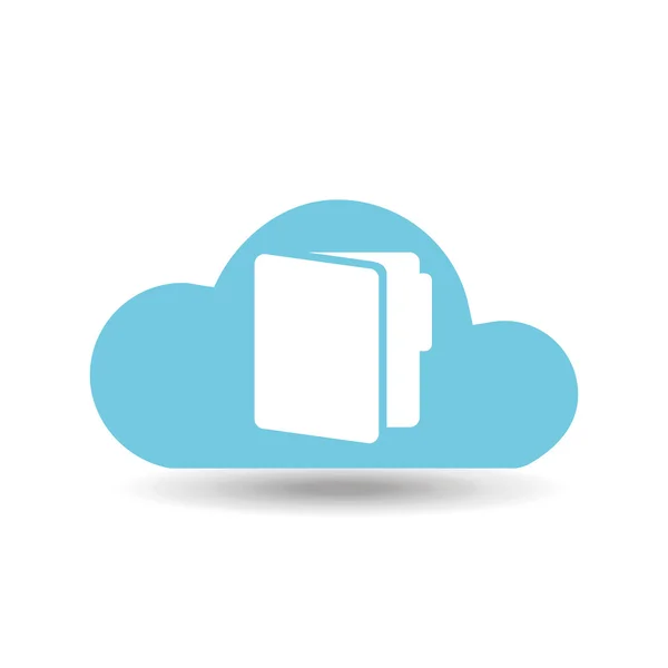 Cloud back-up pictogram — Stockvector
