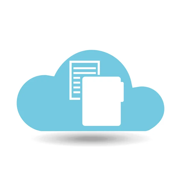 Cloud back up icon — Stock Vector