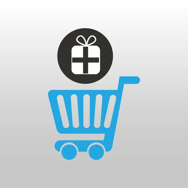 Winkelen online icoon — Stockvector