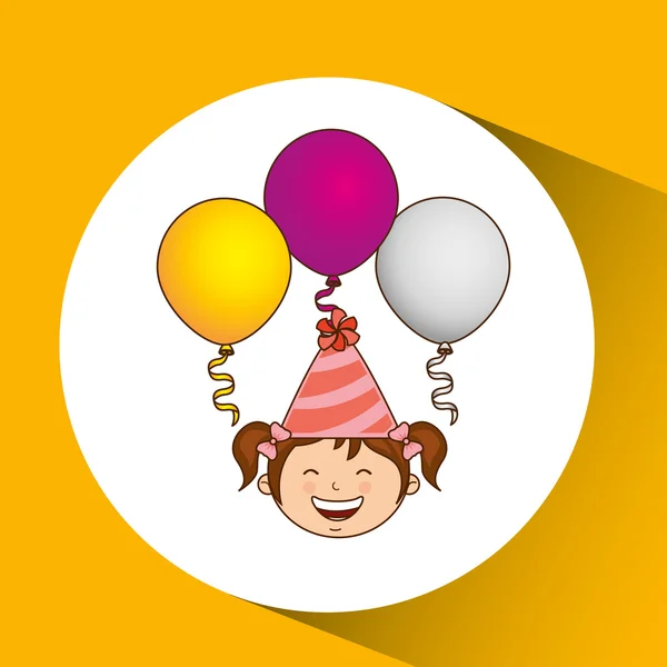 Happy birthday icon — Stock Vector