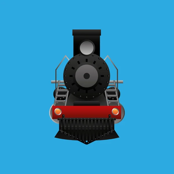 Icono de transporte de tren — Vector de stock