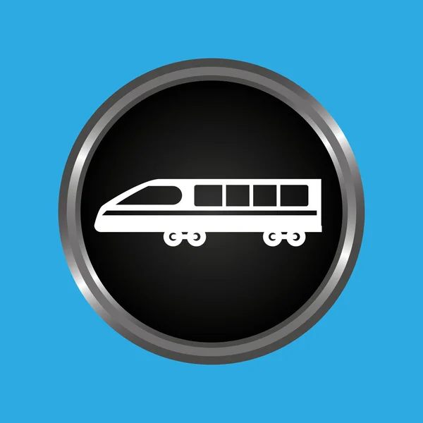 Tåget transport ikonen — Stock vektor