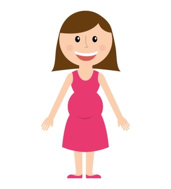 Anne siluet şekil izole simgesi