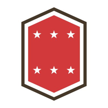 Çerçeve Yıldız izole simgesiyle