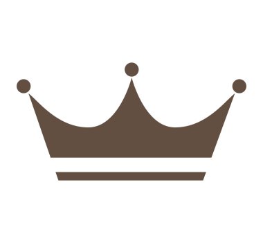 taç Kral izole simgesi