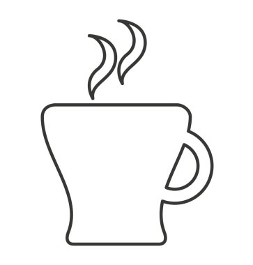 lezzetli kahve siluet simge