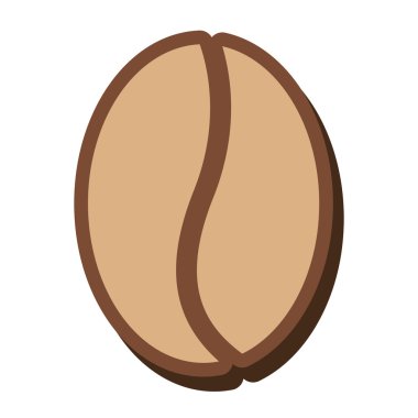 kahve taneleri izole simgesi