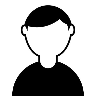 Genç adam avatarı izole edilmiş simge