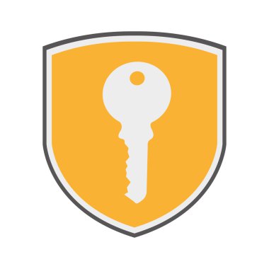 kalkan güvenlik sistem izole simgesi