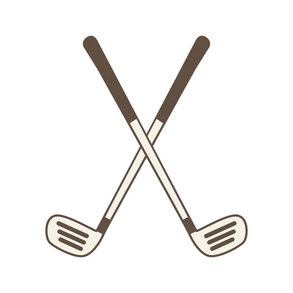 Pictogram van de apparatuur van de golfclub — Stockvector