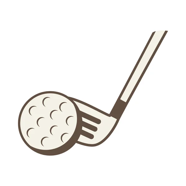 Golf club berendezések ikon — Stock Vector