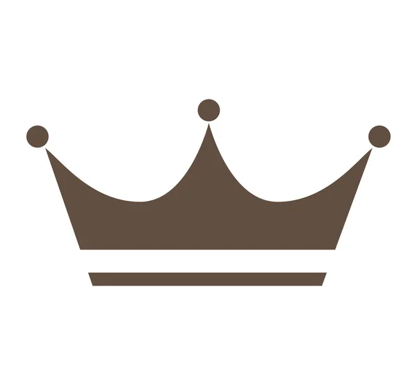 Коронований король ізольований значок — стоковий вектор