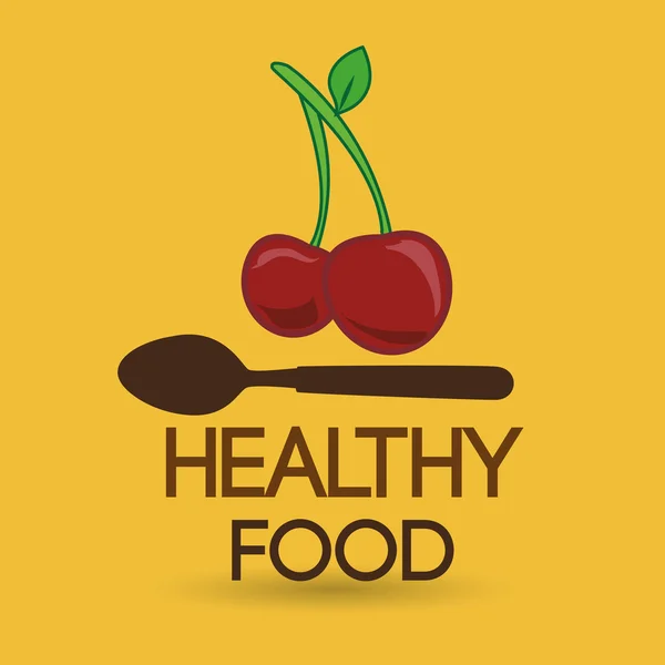 Etiqueta de comida vegetariana saludable diseño icono aislado — Archivo Imágenes Vectoriales