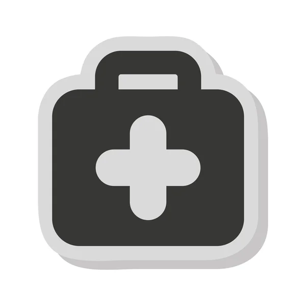 Kit médico aislado icono — Vector de stock