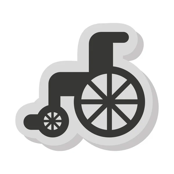 Wheelchair disable isolated icon — Stock Vector