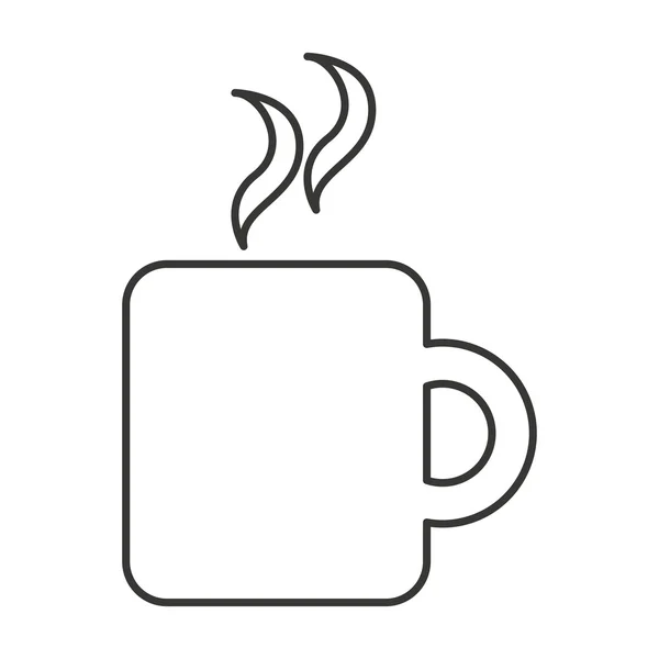 Смачна піктограма силуету кави — стоковий вектор