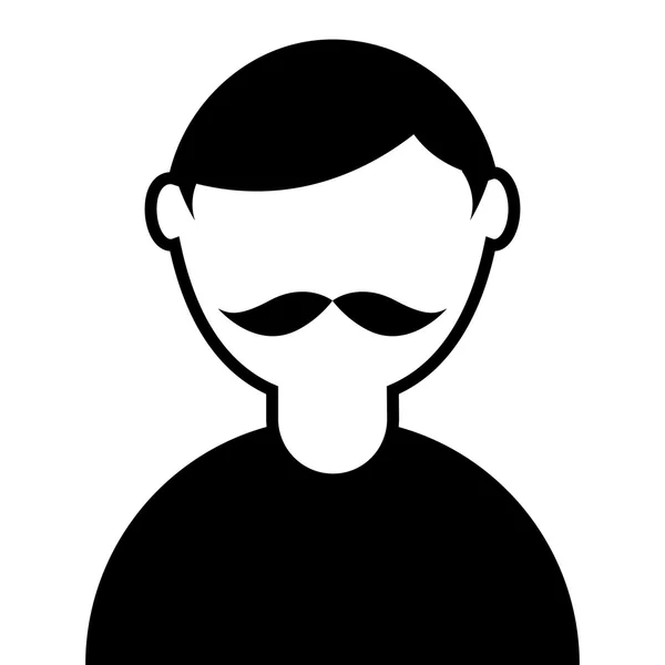 Joven avatar icono aislado — Vector de stock