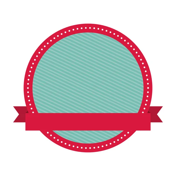 Cadre avec ruban isolé icône design — Image vectorielle