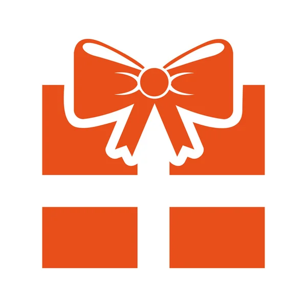 Gift box present icon — Stock Vector