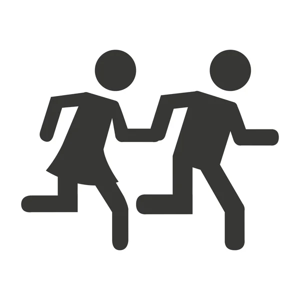 Figura humana persona corriendo — Vector de stock