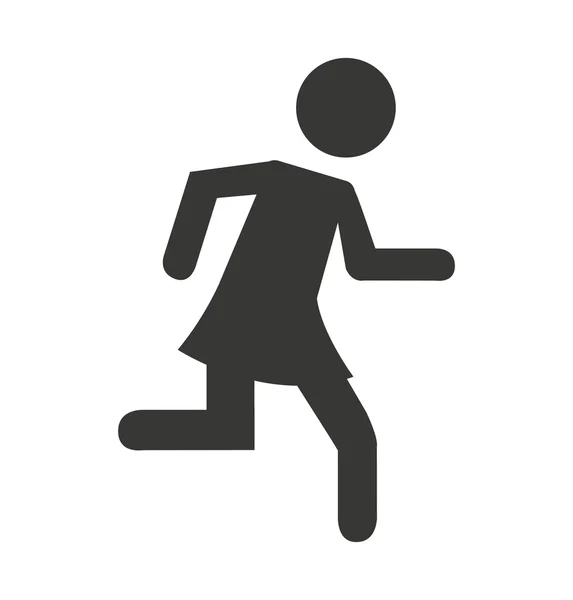 Figura humana pessoa correndo —  Vetores de Stock