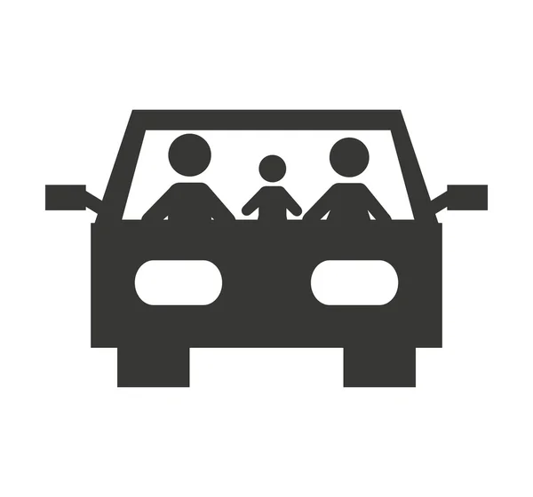 Seguro de coche icono aislado — Vector de stock