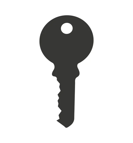 Key property isolated icon — Stock Vector