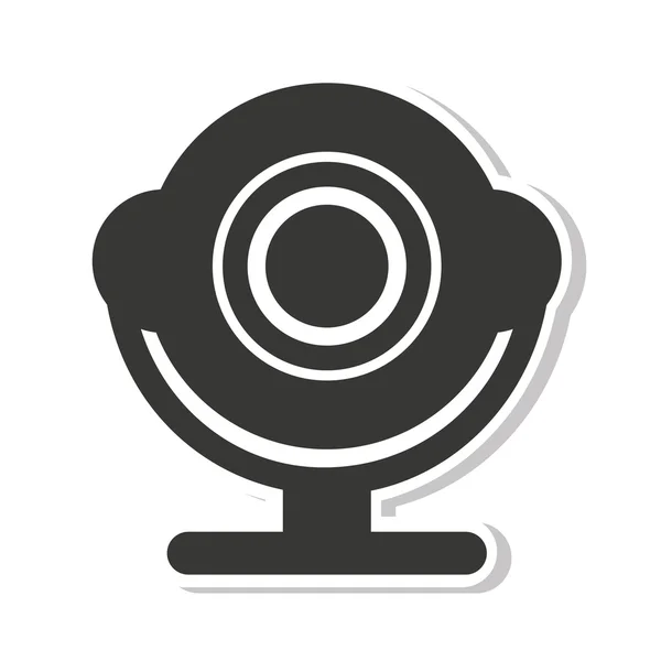 Web cam isolated icon — Stock Vector