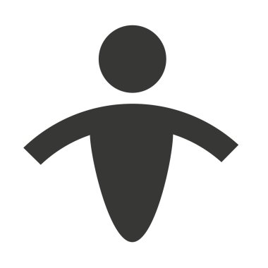 insan figürü silhouatte simgesi