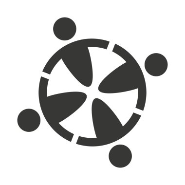 insan figürü grup çalışması simgesi