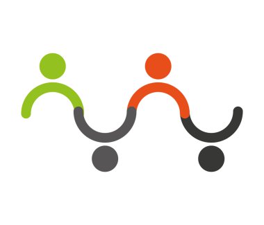 insan figürü grup çalışması simgesi