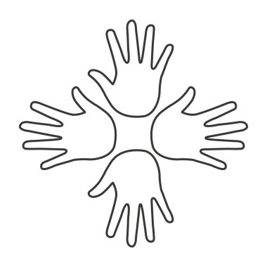 eller simgesini takım insan