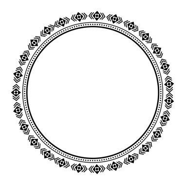 Tekstil daire dekorasyon simgesi