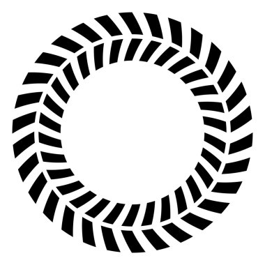 Tekstil daire dekorasyon simgesi