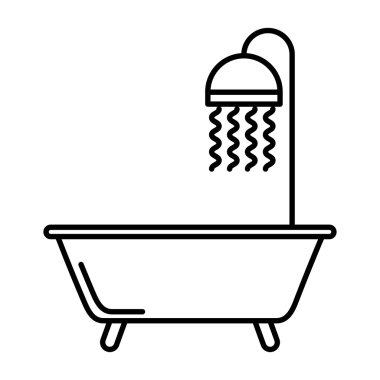 banyo küvet temiz simgesi