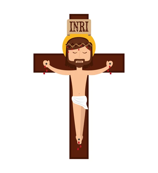 Jésus Christ homme icône — Image vectorielle