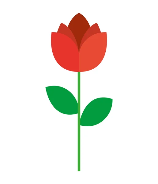 Virág virág természet ikon — Stock Vector